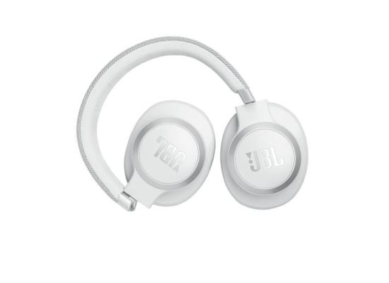 JBL Live 770NC Wireless Over-Ear Headphones with True Adaptive Noise Cancelling - White